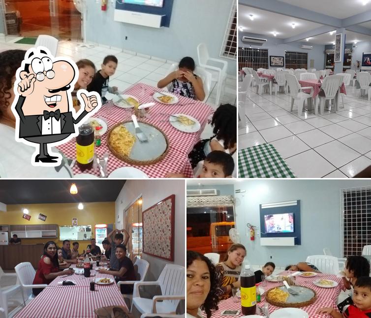 O interior do Pizzaria Valencia