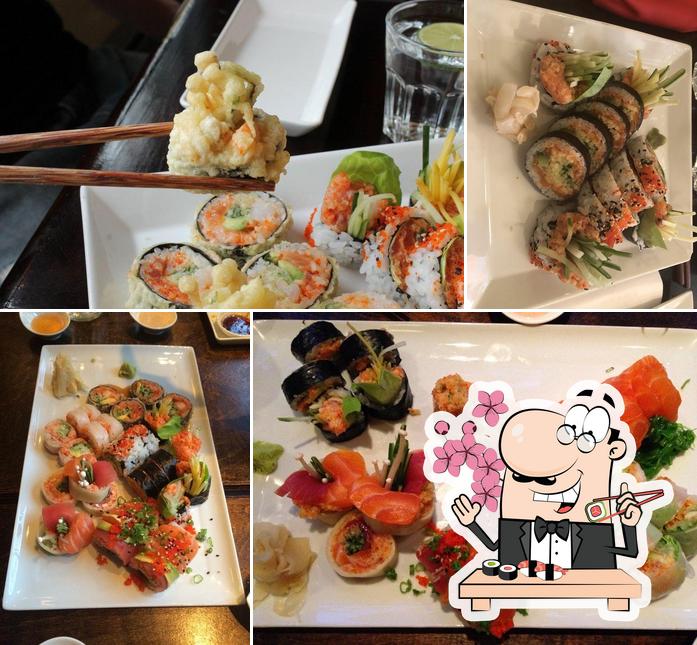 Try out various sushi options