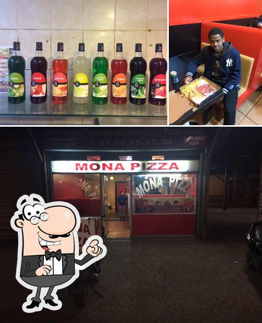 La photo de la intérieur et bière concernant Délice Mona pizza