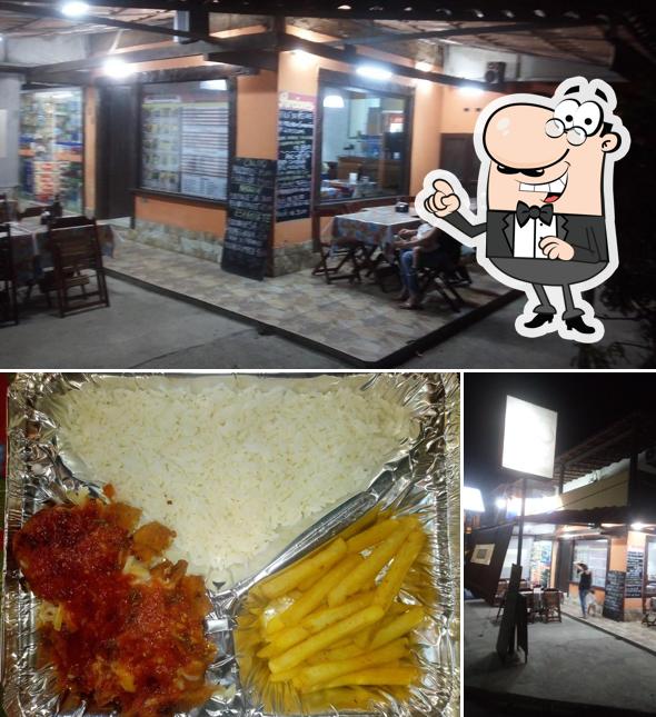 Entre diferentes coisas, interior e comida podem ser encontrados no Morashá restaurante