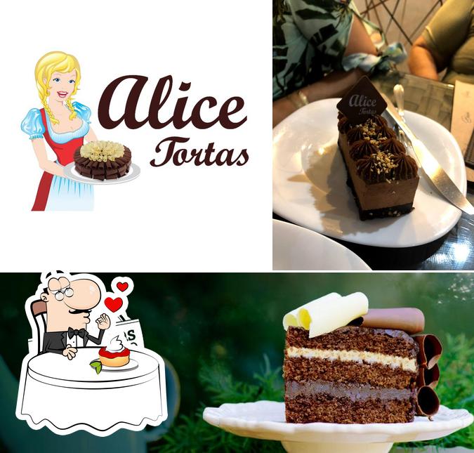 Alice Tortas oferece uma gama de pratos doces