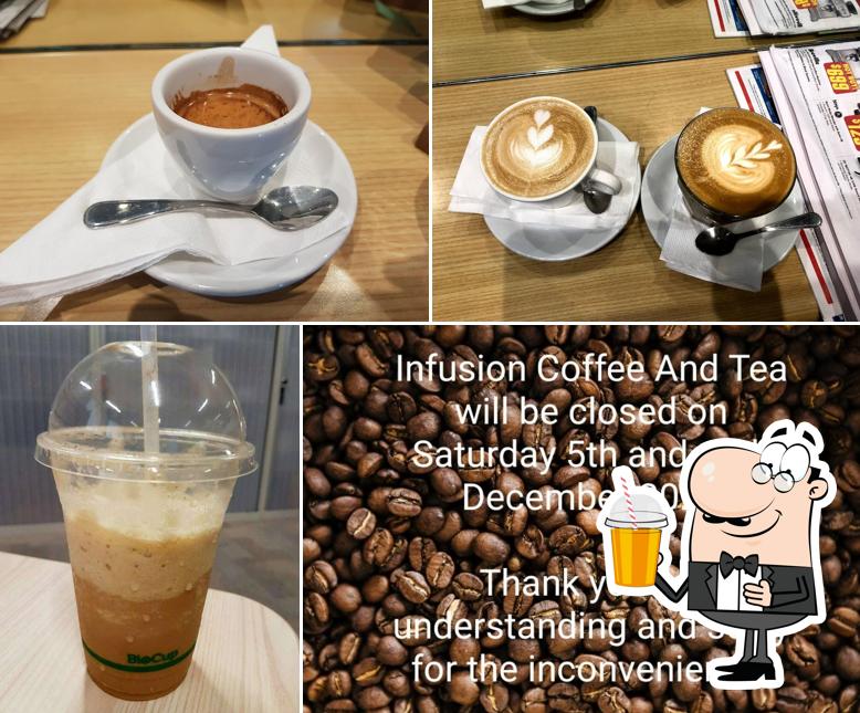 Enjoy a drink at Infusion Coffee and Tea