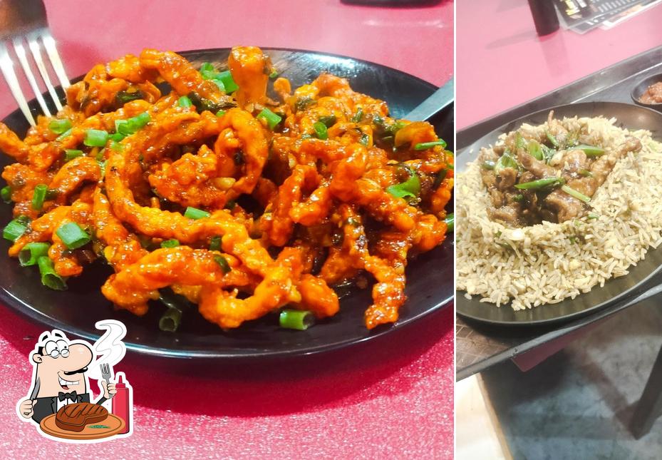 Try out meat dishes at Desi Chinese kitchen & Soya chap, Tandoori kebab