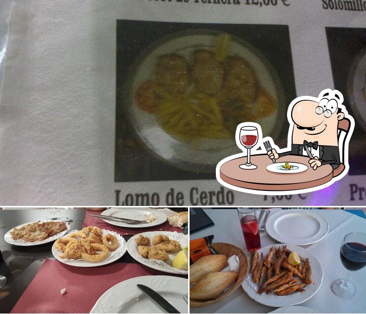 Еда в "Restaurante Los Pescadores"