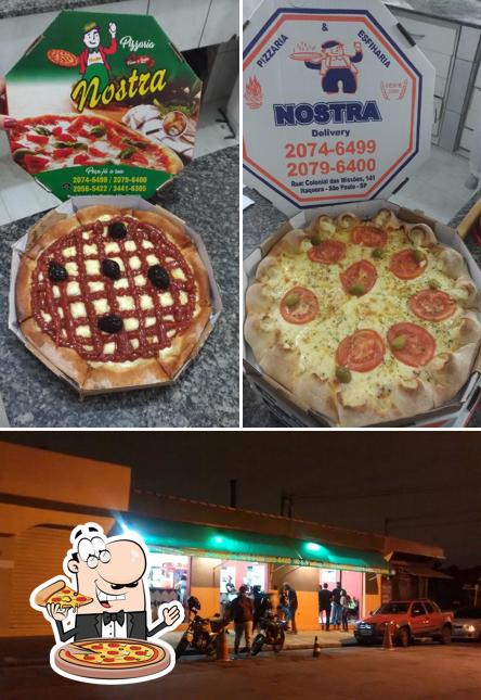 No Nostra Pizzaria, você pode desfrutar de pizza