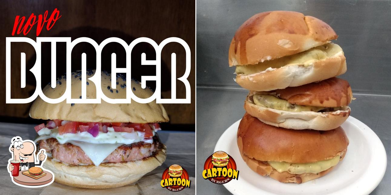 Delicie-se com um hambúrguer no Cartoon Burgers