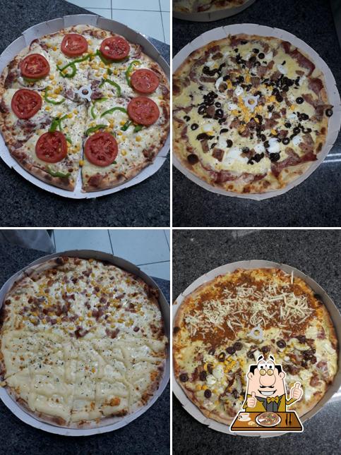 Consiga diferentes tipos de pizza