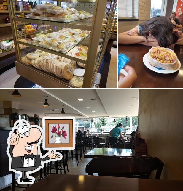 O interior do Roma Pães e Conveniência