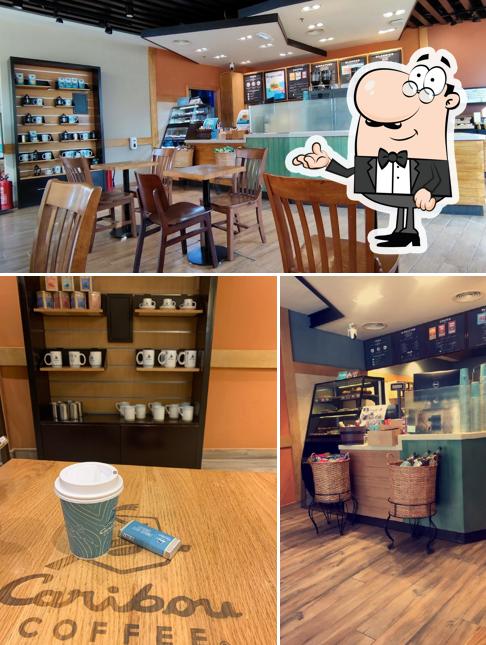 Découvrez l'intérieur de Caribou Coffee