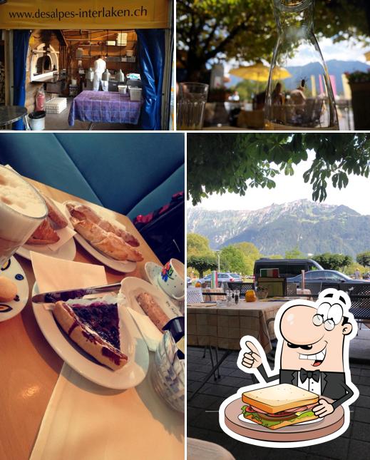 Ordina un panino a Des Alpes Interlaken - Restaurant & Bar