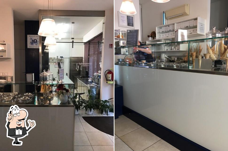 L'intérieur de Meno Dieci Gelateria