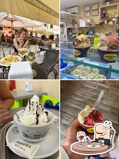 Platti al Gelateria Italia