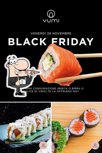 Les sushi sont offerts par YUMI Conegliano