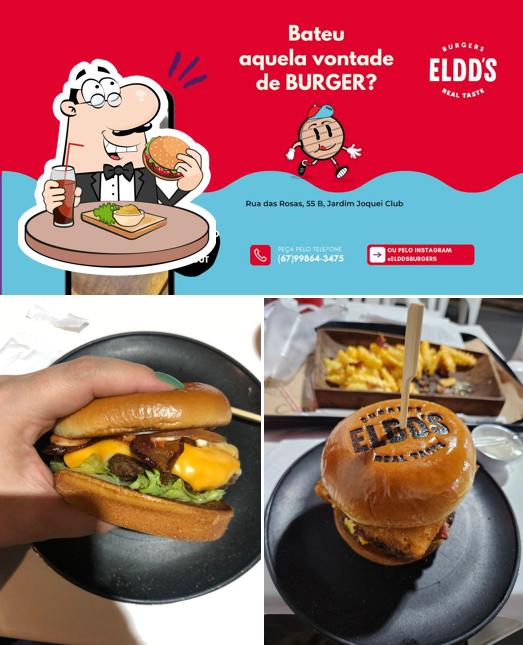 Os hambúrgueres do ELDD'S BURGERS - HAMBURGUER ARTESANAL irão saciar uma variedade de gostos