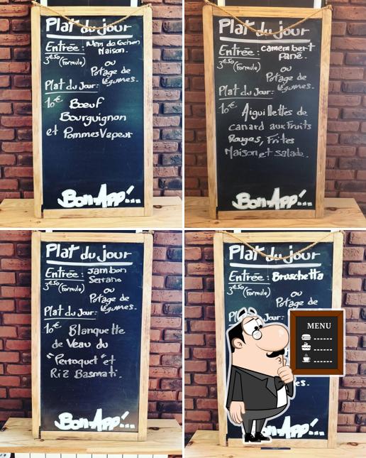 Découvrez le menu du jour sur le tableau