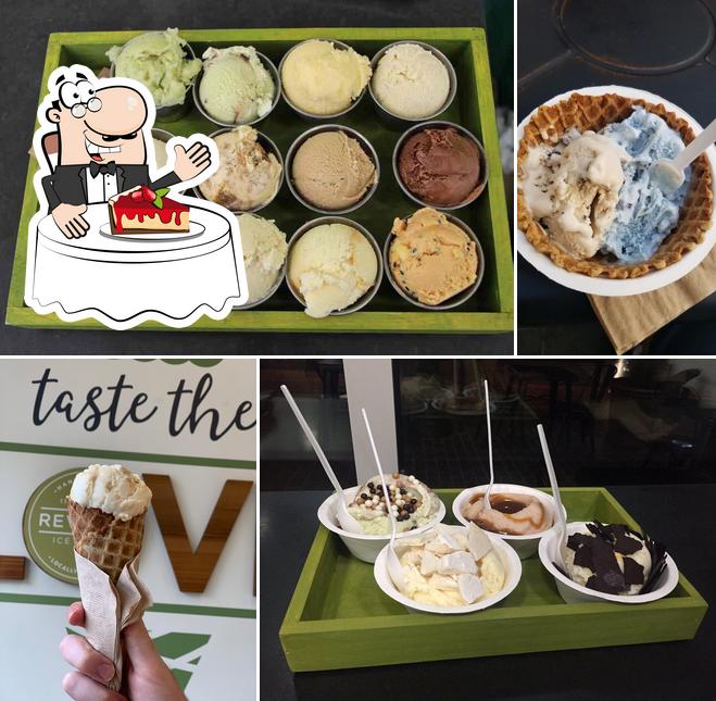 Revival Ice Cream offers a selection of desserts