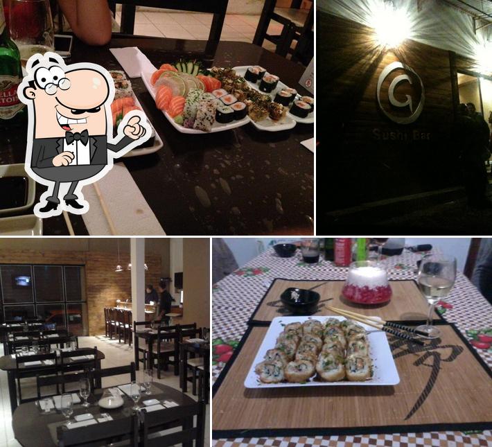 O interior do Gaijin Sushi Bar