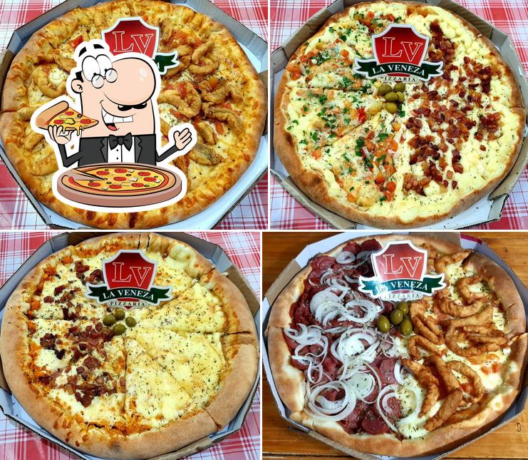 Escolha diversos estilos de pizza