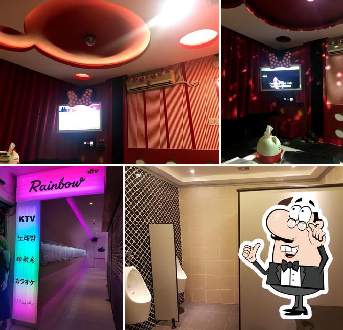 The interior of 2f rainbow ktv 3f rainbow restaurants