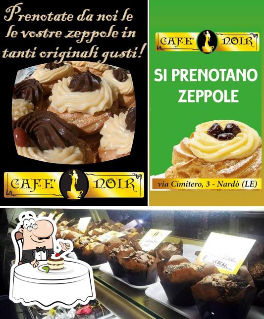 Cafe' Noir serve un'ampia gamma di dessert