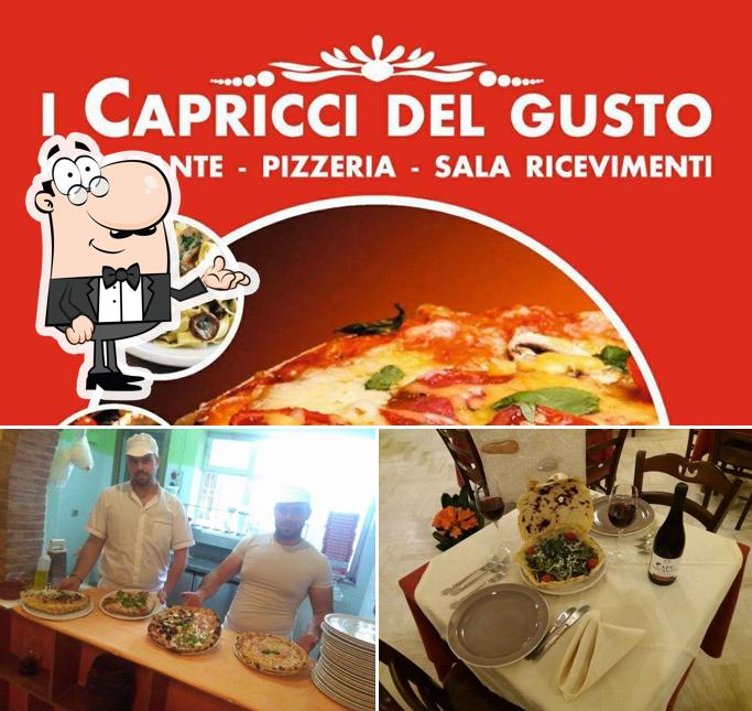 La interni e cibo del ristorante