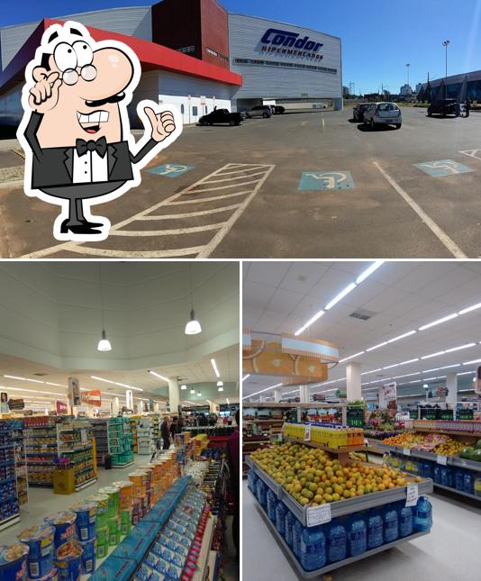 A imagem da interior e exterior no Supermercado Condor Ponta Grossa Oficinas