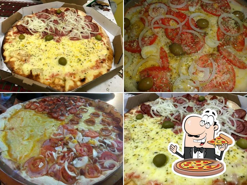 Experimente pizza no Pizzaria Benvenutti