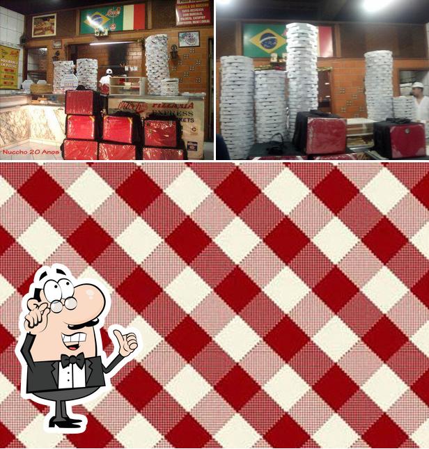 O interior do Pizzaria do Nuccho