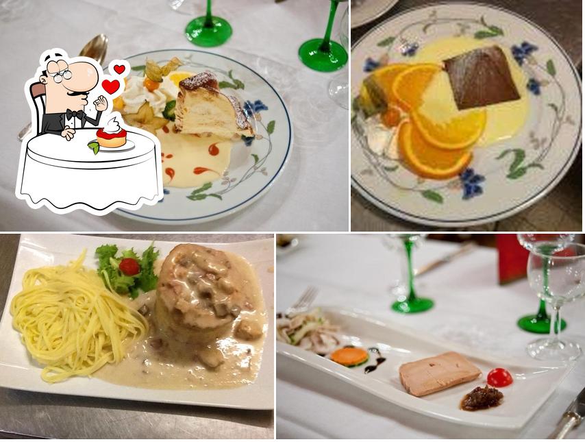 Restaurant Au Lion d'Or propose une variété de plats sucrés