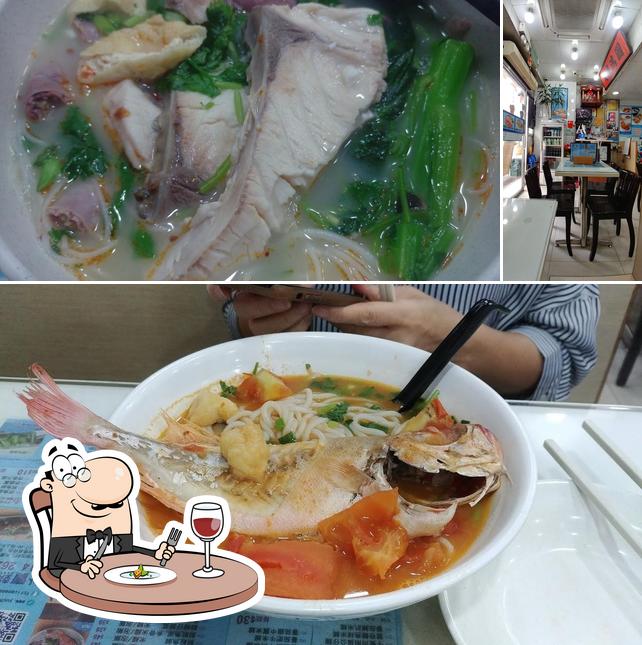 Check out the picture displaying food and interior at Shunde Cuisine