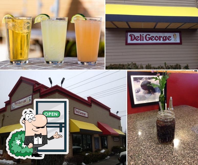 Observa las fotos que hay de exterior y bebida en Deli George
