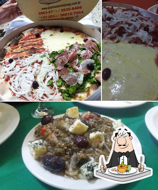 Comida em Pizzaria do Mineiro