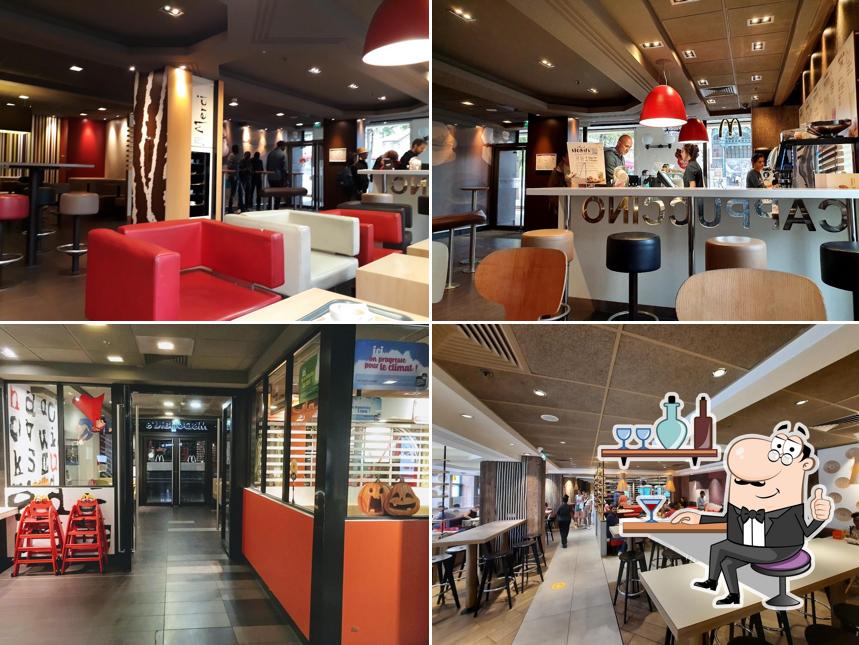 Installez-vous à l'une des tables de McDonald's Versailles Rive Gauche