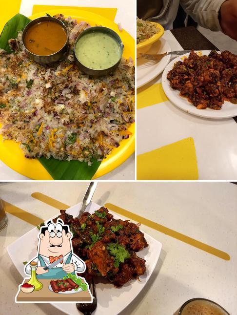 Try out meat dishes at Sri Udupi park