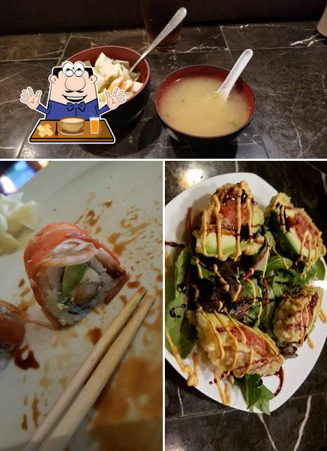 Food at Wasabi Sushi Japanese Restaurant