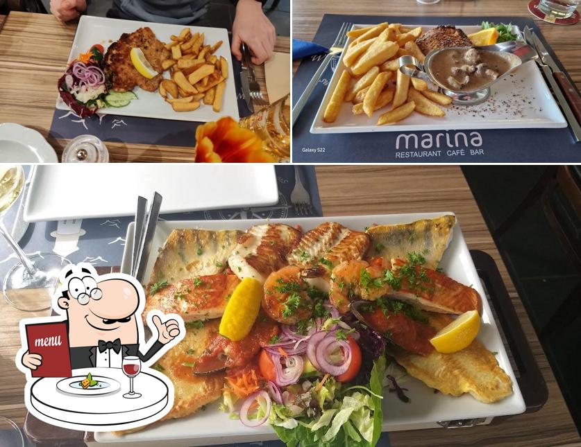 Gerichte im Marina Restaurant Bar Cafe UG