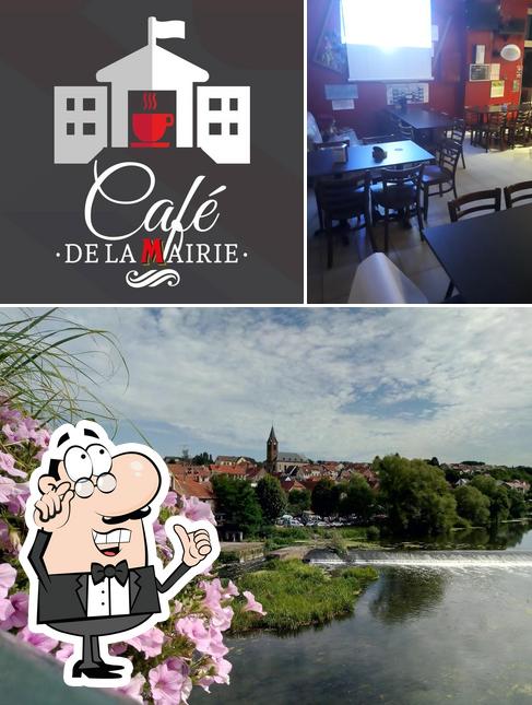 Voici l’image affichant la intérieur et extérieur sur Café de la Mairie