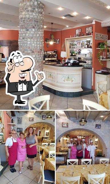 Gli interni di Capri 47 ristorante pizzeria