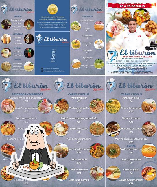 Еда в "El Tiburon Mallorca"