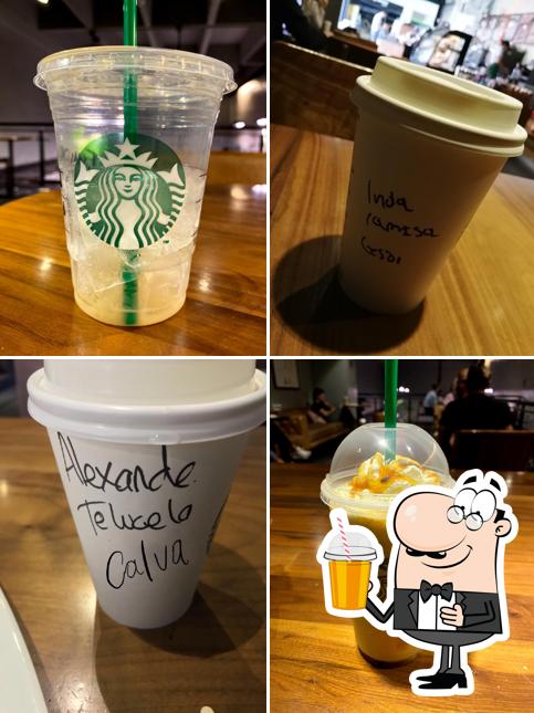 Starbucks offers a selection of beverages