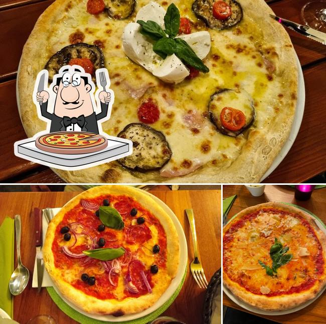 Get pizza at Trattoria Belmonte