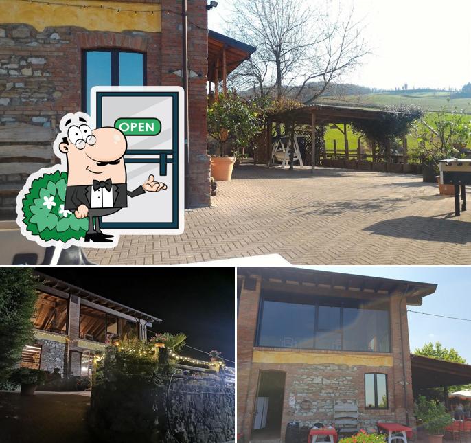 Puoi goderti l'aria fresca da seduto all'esterno di Bar caffè il Covo Agriturismo la Cà