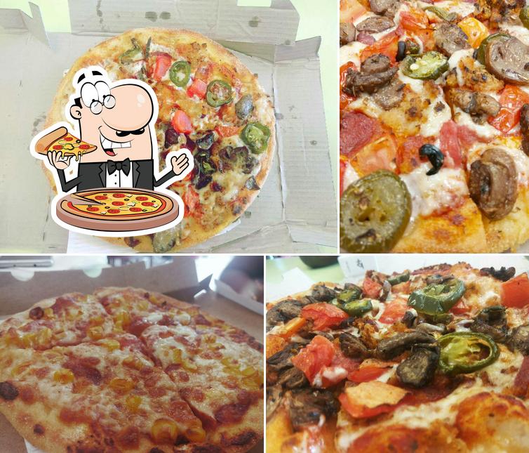 A Domino's Pizza, vous pouvez commander des pizzas