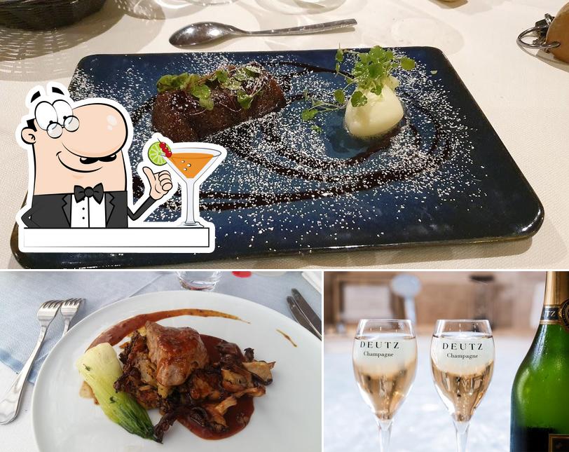 This is the photo showing drink and food at Le Belvédère Hôtel & Spa
