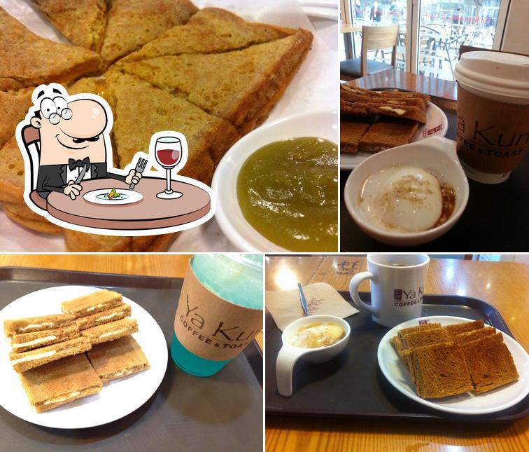 Food at Yakun Kaya Toast