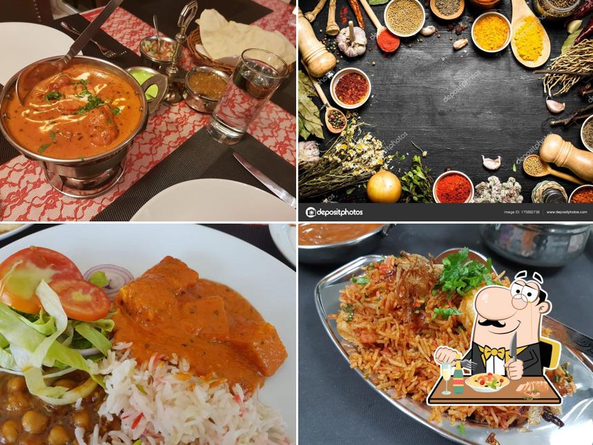 Poulet au curry et pad thaï à Maharaja Indian Restaurant