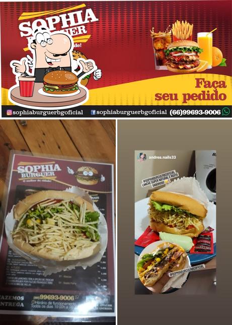 Pide una hamburguesa en Sophia Burguer