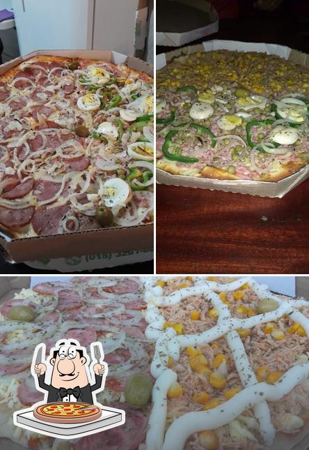 Escolha pizza no Pizza da Barra