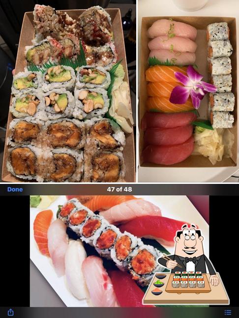 Pick various sushi options