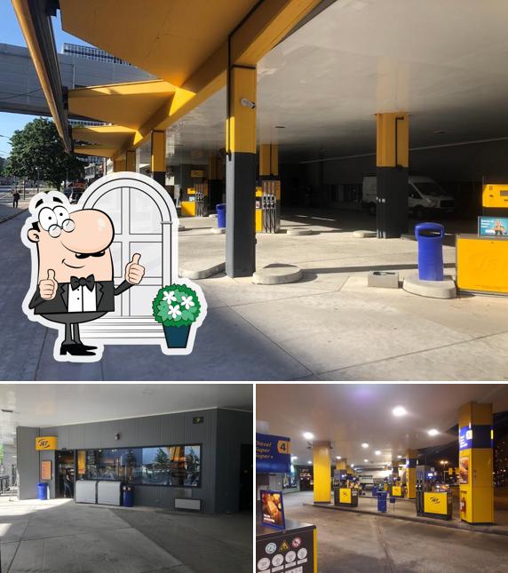 Voici l’image indiquant la extérieur et intérieur sur JET Petrol Station